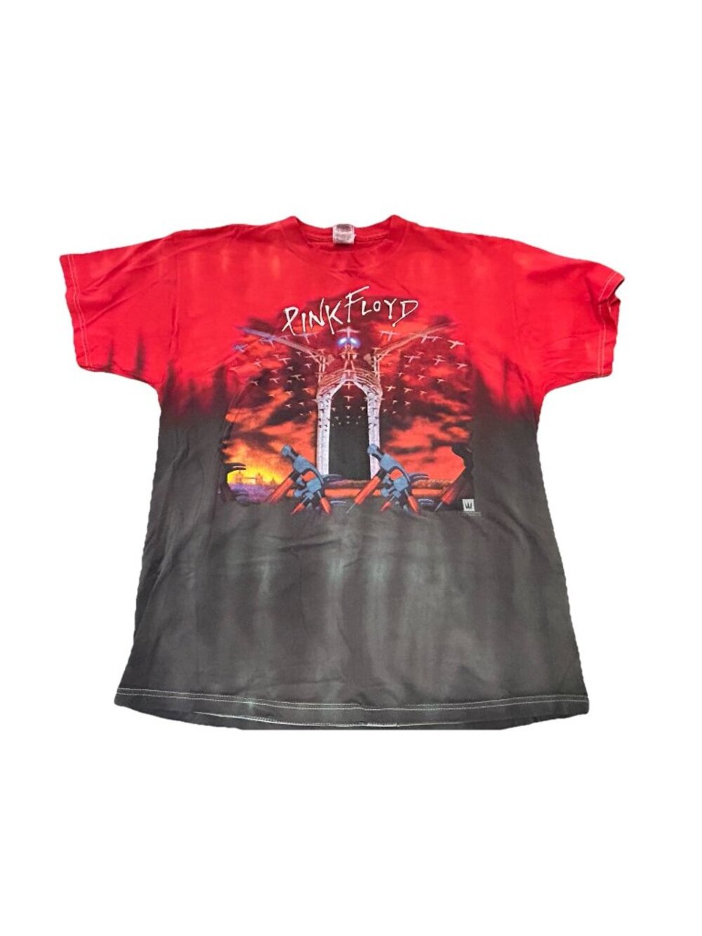 Vintage Pink Floyd 2001 Concert T-Shirt Mens Size XL Tie Dye Tin Blue Wonderland